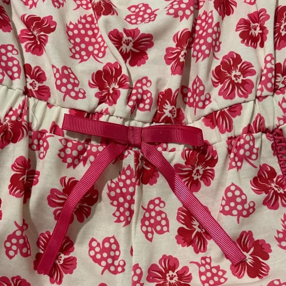 American Girl xs 6 floral romper polyester spandex blend super soft nwot